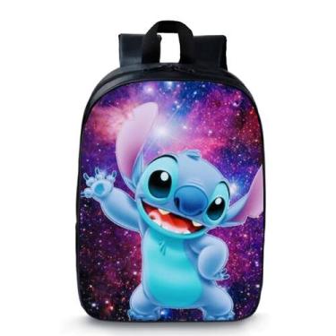 Imagem de Mochila Pré Escolar Pequena Infantil Creche Stitch Ohana Novidade 34 -