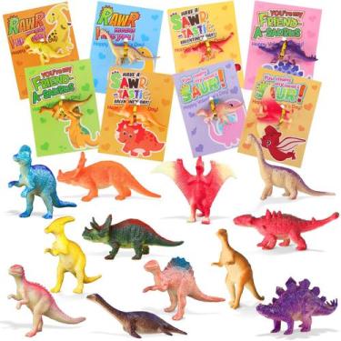 Imagem de Brinquedos de dinossauro Gigilli Easter Basket Stuffers, pacote com 24