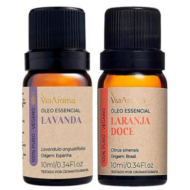 Imagem de Óleo Essencial De Lavanda + Laranja Doce Via Aroma - Alivia Ansiedade 