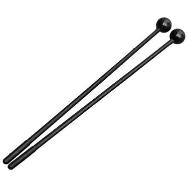 Imagem de Domary Baqueta de Tambor Orff Instrumento de Percussão Peças Música Educação Infantil Auxiliares de Ensino para Crianças, Xilofone de Harpa de Aço Portátil Leve (Plástico Preto)