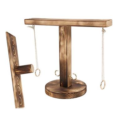 Imagem de Zhjvihx Conjuntos de Gancho de Pegboard Portátil, Conjuntos de Gancho de Pegboard de Madeira Artesanal, Jogo Interativo, Slots de Madeira de Pinho e Dentes para Casa para Interior