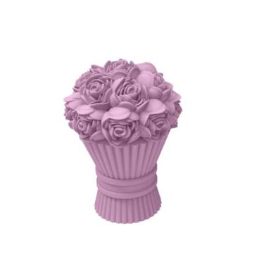 Imagem de Molde De Silicone Buquê De Flores | Para Velas, Lembrancinhas E DecoraçãO | Forma Para Resina E Sabonetes Artesanais