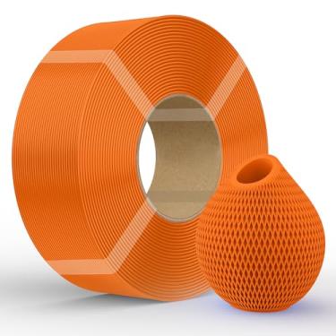 Imagem de Creality Refil de filamento PETG Filamento de impressora 3D, 1 kg 1,75 mm (1,0 kg) Refilamento para carretel reutilizável de laboratório bambu, precisão dimensional ± 0,03 mm, laranja PETG