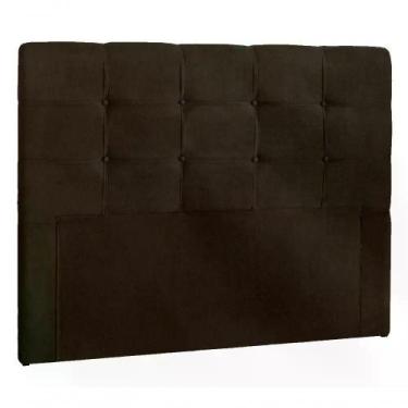 Imagem de Cabeceira Queen 160cm Daiana Suede Marrom Id Suede Marrom - IDELFONSO