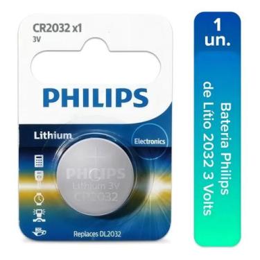 Imagem de Pilha Botão Philips Cr2032 Lítio 3v - 1 Unidade