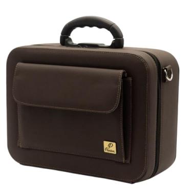 Imagem de Panton, Maleta Médica Profissional Luxo Marrom – Transporte Seguro de Instrumentais | Alça Tiracolo e Bolso Externo | Durável e Elegante para Profissionais de Saúde