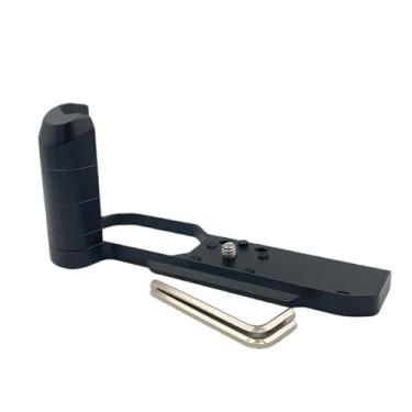 Imagem de SZZCNOX Punho Zf em forma de L compatível com câmera Nikon Z f placa de liberação rápida integrada para Arca, suporte ergonômico de madeira com 1/10.2 cm-20 furos rosqueados para tripés (preto)