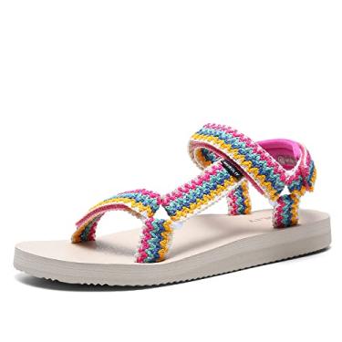 Imagem de Muboliy Sandália feminina original confortável de secagem rápida, casual, esportiva, caminhada, caminhada, água, com suporte de arco, Estilo casual de férias, 37