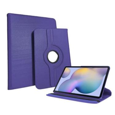 Imagem de Capa com Rotação 360 para Tablet Samsung Galaxy S6 Lite Roxa P610/P615