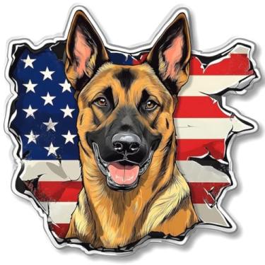 Imagem de Adesivo de Animais Kawaii para Quarto Infantil Decorativo de Cachorro Pastor Alemão 50x50cm