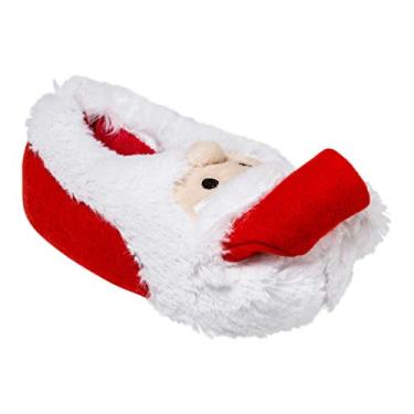 Imagem de Pantufas infantis de Natal Papai Noel, White/Red, 4T-5T