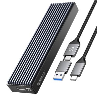 Imagem de ORICO Gabinete SSD M.2 NVMe, USB 3.1 Gen 2 (10 Gbps) PCIe Adaptador externo NVMe para SSD M.2 2230/2242/2260/2280 M.2 até 8TB, compatível com UASP - M2PV