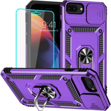 Imagem de Capa de telefone HNHYGETE para iPhone 8 Plus 7 Plus com protetor de te