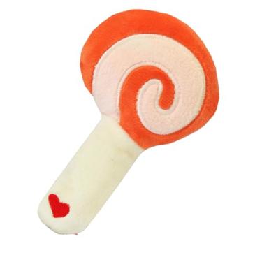 Imagem de ZJchao Luxunhão Cachorro Brinquedo para Animais de Estimação de Pelúcia de Dentes de Mordida de Picada de Retirada Aliviar Tédio Tédio Brinquedos Interativos para Cães Filhotes Pequenos (Laranja)