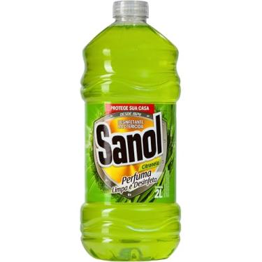 Imagem de Sanol Desinfetante Líquido Para Uso Geral Citronela 2 Litros Verde