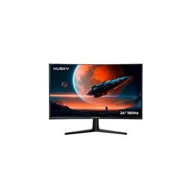 Imagem de Monitor Gamer Curvo Husky Boreal 24", FHD, 180Hz, 1ms, Adaptive Sync, VA, DisplayPort e HDMI, HDR - HMG00424PT