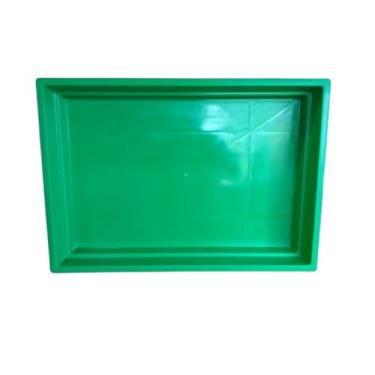 Imagem de Bandeja Plastica Grande 60x40cm Para Gaiola Viveiro Passaros Aves Coelhos Roedores(COR VERDE)
