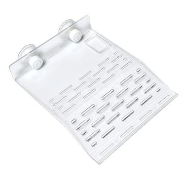 Imagem de Plataforma de mergulho de tartaruga, doca flutuante com ventosas, terraço de descanso de habitat de répteis para tanque de aquário, transparente e estável (transparente, grande)