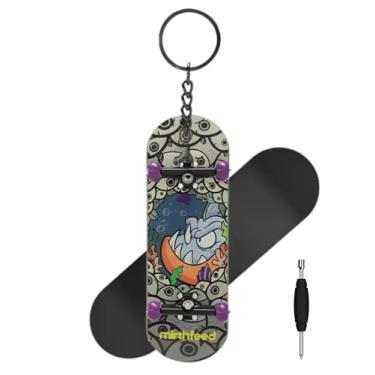 Imagem de MIRTHFEED 32mm Pro Fingerboard Complete Set | Bearing Wheels | 5 Ply Maple Deck | Anti Skid Grip Tape | Complimentary Tool | Concave Shape