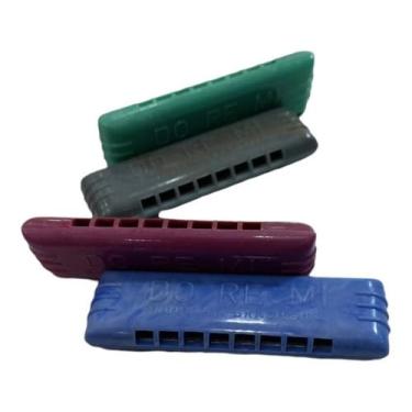 Imagem de 04pçs Gaita De Boca Hering Doremi Decada 70