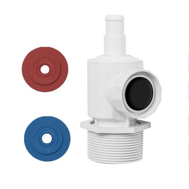 Imagem de Perfect Pairz Conjunto de conector UWF 9-100-9001 compatível com Polaris Zodiac 380, 280, 180 peça de montagem de conector de montagem de parede universal de substituição para limpador de piscina