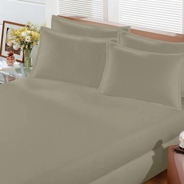 Imagem de Lencol Avulso King Com Elastico Malha Image Bege Bouton