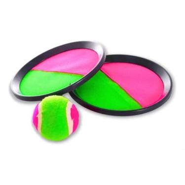 Imagem de Kit 2 Raquetes + Bola Bateu Colou Frescobol