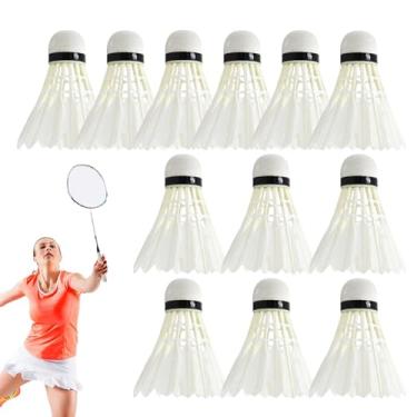Imagem de Petecas de badminton de penas, Petecas de badminton | Bola de treinamento de peteca de penas - Bolas de badminton estáveis para prática de rebatidas e treinamento de velocidade, jogos de raquete de