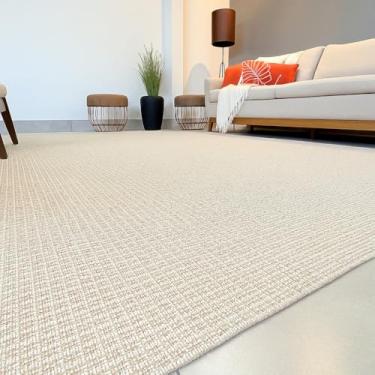 Imagem de Tapete Sala 2x3 Dubai Antiderrapante Fácil De Limpar (CREME MESCLADO)