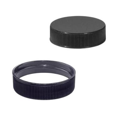 Imagem de The Kombucha Company 3 peças, (53 mm - tamanho da tampa 53/400) tampas de garrafa de água, tampas de garrafa de água tampa rosqueada (preto, pacote com 3)