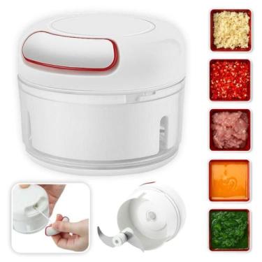 Imagem de Mini Processador De Alimentos Trturador De Alho Manual - Mb Tech