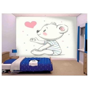 Imagem de Papel De Parede Infantil Ursinho Quarto Bebê  Azs149 - Você Decora