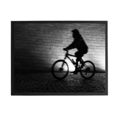 Imagem de Quadro Fotografia Pessoa Pedalando 24X18Cm - Com Vidro - Quadros On-Li