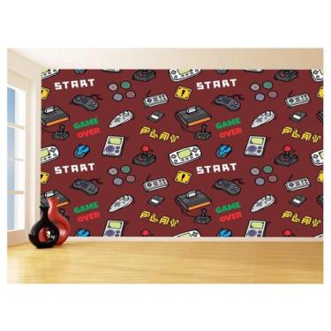 Imagem de Papel De Parede 3D Infantil Controle Game Jogo 3,5M Azs216 - Você Deco