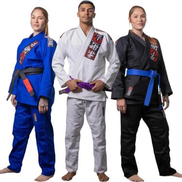 Imagem de Kimono Jiu Jitsu Naja Choke Trançado e Reforçado Bjj Unissex Adulto Pro-Unissex