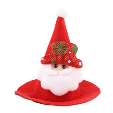 Imagem de Chapéu De Pai Natal Para Cães - Festivo Ajustável Engraçado,Gorro Pontiagudo Do Pai Natal Para Gatos - Para Dragão Barbudo Hamster Lagarto Evento De Inverno Sessão Fotográfica Feriado