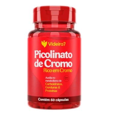 Imagem de Suplemento Alimentar Picolinato de Cromo 100% IDR 60 Caps - Videira 7