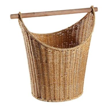 Imagem de Ｂｅｓｇａ Cesto de armazenamento de papel higiênico com suporte para rolo, decorativo, prático e versátil, organizador de armazenamento de papel higiênico para