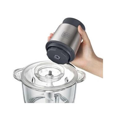 Imagem de Processador de alimentos Black+Decker MP300G com tigela de vidro 2 litros, 220V