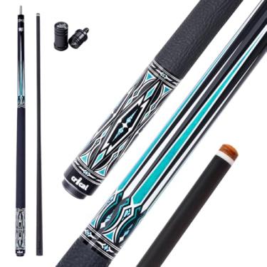 Imagem de CRICAL Bastão de sinuca de fibra de carbono série CXD para adultos tacos de bilhar de baixa deflexão com ponta de 12,5 mm