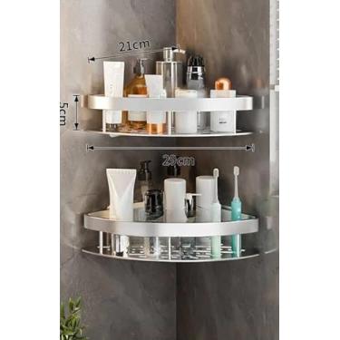 Imagem de Suporte De Shampoo E Sabonete Prateleiras(kit 2 Triangulo Prate)