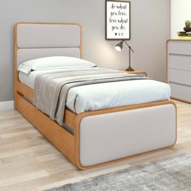 Imagem de Cama Solteiro Easy Like com Cama Auxiliar Tec Corano Bege/amêndoa Clean