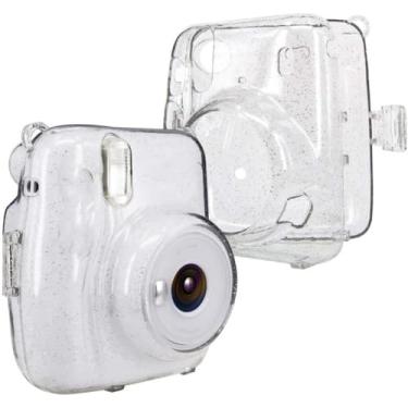 Imagem de Sanpyl Capa Protetora de Câmera Transparente Mini 11 Capa Anti-Arranhões de para Proteção contra Arranhões e Danos para Câmera Instantânea Mini 11, Transparente Com Brilho, Alça Ajustável,