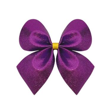 Imagem de Kit 12 Laço Lacinho G de Natal Enfeite Natalino Arvore Luxo (Roxo)