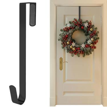 Imagem de Ganchos em forma de Z sobre a porta de metal branco minimalista reutilizável sobre a porta sala de estar banheiro cozinha casaco chapéu saco