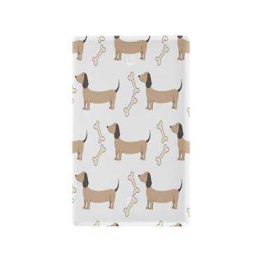 Imagem de Wassud Dachshunds placa decorativa de interruptor de luz de desenho animado para tomadas elétricas placa de parede em branco 4,53 x 2,76 polegadas