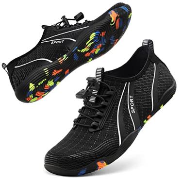 Imagem de ATHMILE Sapatos aquáticos para homens e mulheres, sapatos de rio, adultos, natação, praia, lago, piscina, água, meias de secagem rápida, para caminhadas, surf, caiaque, cruzeiro, navio, essenciais