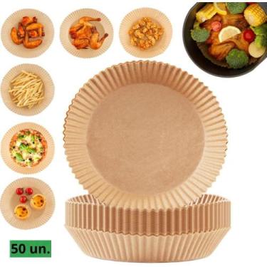 Imagem de Kit C/50 Unidades Papel Descartável Antiaderente De Airfryer - Atc