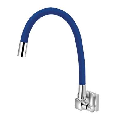 Imagem de Torneira Para Cozinha Quadrada Parede Gourmet Colorido 1/4v. (5 CORES)