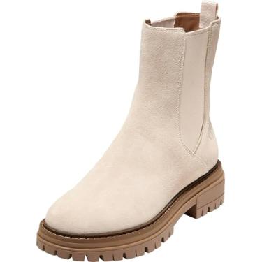 Imagem de Cole Haan Bota feminina Tahoe Featherfeel Chelsea, Camurça gergelim leve impermeável, 37